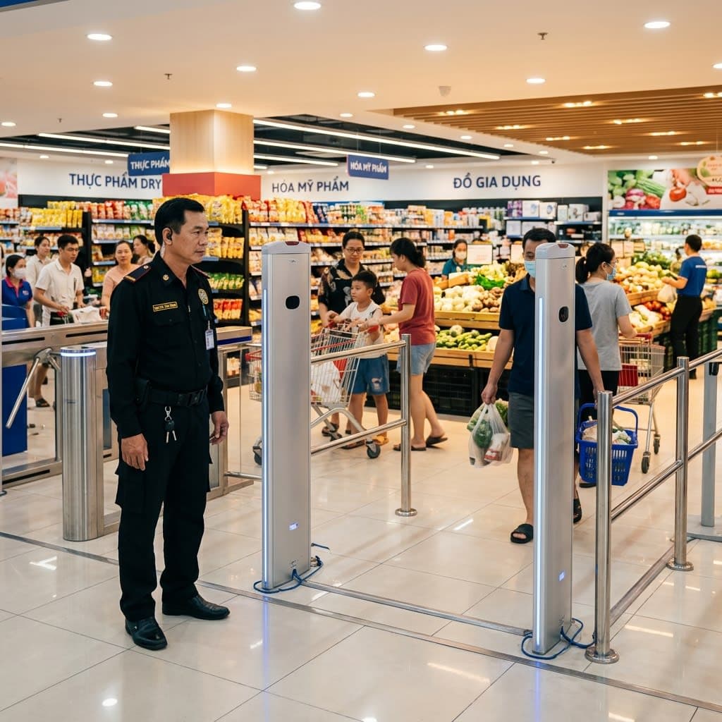Bộ Đàm Liên Lạc & Cổng Từ An Ninh Cho Cửa Hàng Bán Lẻ