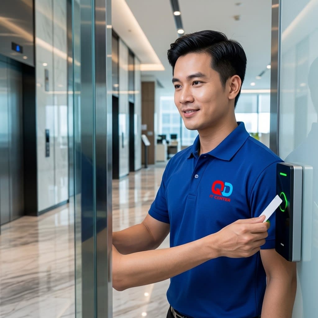 Elevator Access Control System with Magnetic Cards for Office Buildings