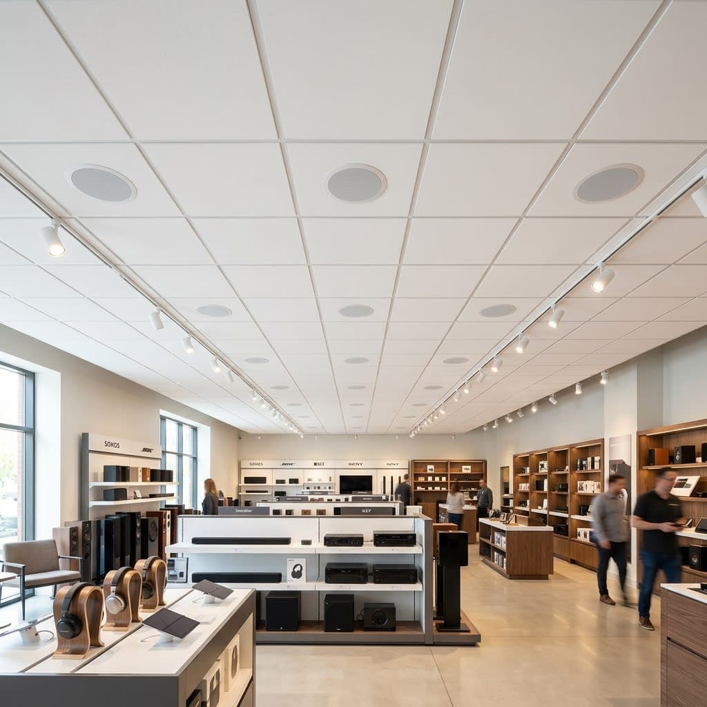 Ceiling Speakers for Office and Showroom Background Sound Systems